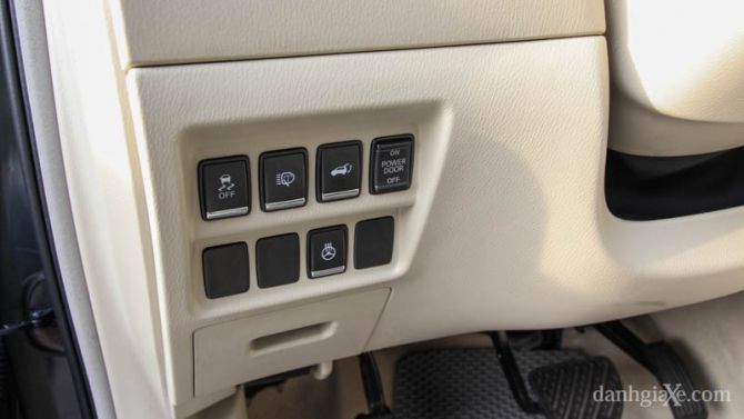 Các công tắc điều khiển, điều chỉnh trên bảng tablo