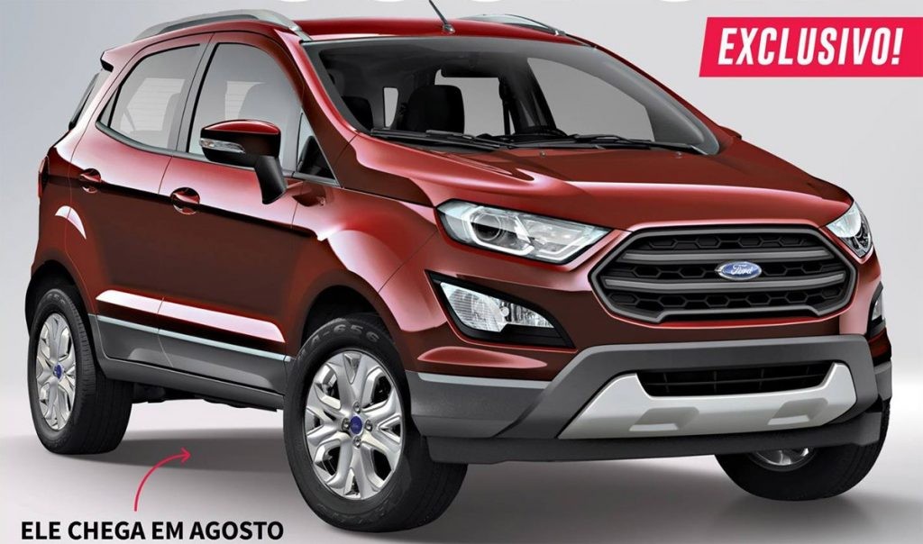 Bắt gặp Ford EcoSport facelift bị lộ ảnh thân và đuôi xe trên đường thử 5